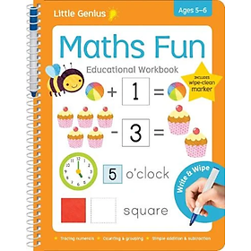 Sách thiếu nhi tiếng Anh: Little Genius: Maths Fun