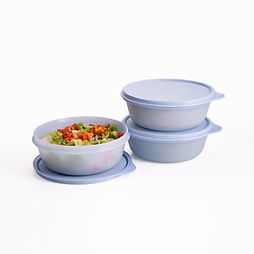 Bộ 3 Hộp Đựng Thực Phẩm Tupperware Modular Bowl Medium 600ml