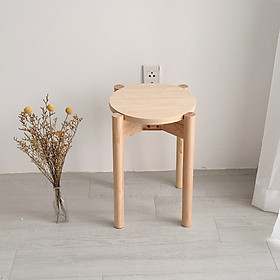 Ghế Trang Điểm Gỗ OCHU - Stool - Natural