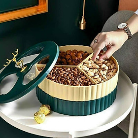 Mua Khay mứt con hươu tết 2021 phong cách Bắc Âu / Khay hộp để bánh kẹo tết