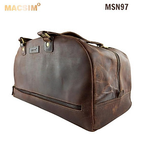 Túi da cao cấp Macsim mã MSN97 màu nâu