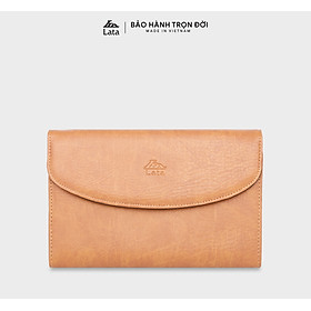 Ví nam da bò Lata ( Thời trang nam dáng cầm tay cỡ lớn - Ví da thật VN37 )