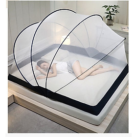 Mua Màn xếp thông minh gấp gọn Size 1m6 / 1m8 / 2m2 - Màn mùng lưới chống muỗi gấp gọn - màn xếp bán nguyệt cao cấp