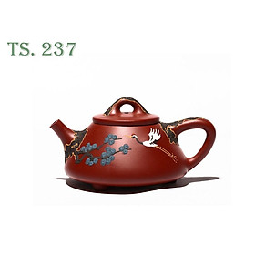 Mua Ấm Tử Sa Thạch Biều - Họa tiết Gỗ tùng hạc diên niên