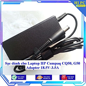 Sạc dành cho Laptop HP Compaq CQ50 G50 Adapter 18.5V-3.5A - Kèm Dây nguồn - Hàng Nhập Khẩu