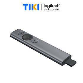 Bút trình chiếu từ xa Logitech Spotlight - không dây đến 30m, kết nối Bluetooth và USB, phóng to để nhấn mạnh, điều khiển con trỏ bật video - Hàng chính hãng