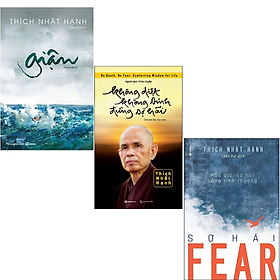 Comobo 3 Cuốn sách của Thiền sư Thích Nhất Hạnh: Giận + Không Diệt Không Sinh Đừng Sợ Hãi + Fear – Sợ Hãi