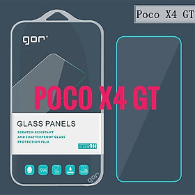 Bộ 2 Kính cường lực GOR cho Xiaomi Poco X4 GT trong suốt 2.5D ( 2 miếng) Hàng nhập khẩu