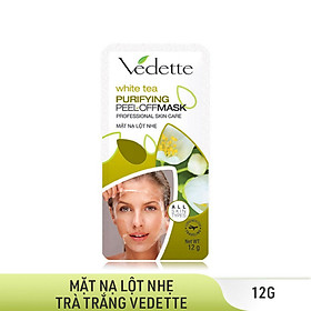 Lô 5 Mặt Nạ Lột Nhẹ Dưỡng Da Vedette Trà Trắng 12ml