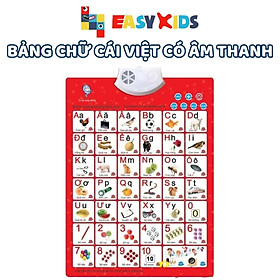 Bảng Chữ Cái Chữ Số Tiếng Việt Cảm Ứng Hai Mặt Treo Tường Phát Âm Thanh Cho Bé Học Đánh Vần Học Chữ Học Số