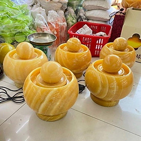 Mua Phong Thủy Luân Đá Ngọc Hoàng Long đường kính 20cm cao 28cm