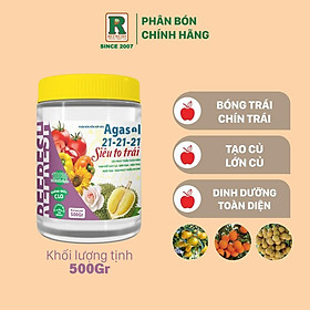 Phân bón lá Agasol 21-21-21 + TE SIÊU TO TRÁI - Nuôi trái toàn diện, trái phát triển nhanh, dinh dưỡng đồng đều