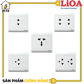 Hình ảnh Ổ cắm điện âm tường LiOA loại mặt Vuông