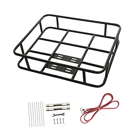 Front Bike Basket Rear  Basket Luggage Package Rack Large Capacity Iron Detachable Front Rear Bike Cargo Rack Carrying for Road Bikes