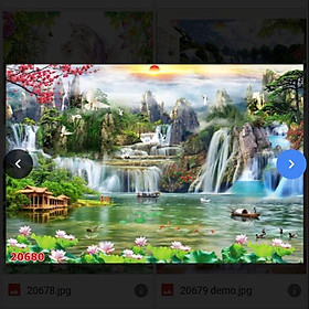 Mua Tranh dán trang trí tường sẵn keo
