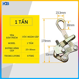 Mua Cóc kẹp cáp - Khóa cáp 1 tấn