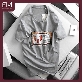 Áo thun nam cổ tròn tay ngắn, chất thun cao cấp, trẻ trung, năng động  FORMEN SHOP  FMPS148 - XÁM - XL