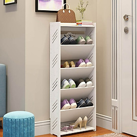 Mua KỆ GIÀY Gỗ nhựa 5 tầng chất liệu gỗ nhựa cao cấp sáng bóng  chống mốc  chống nước 100%