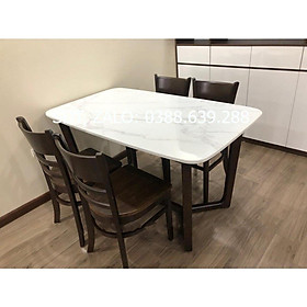 Mua Bộ bàn ăn cabin mặt đá 1m4 + 4 ghế cabin mặt gỗ  Thương hiệu Nội Thất Bình Long