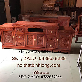 Mua Kệ tivi mõ gỗ xoan đào