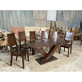 Bàn ghế ăn gỗ sồi cao cấp