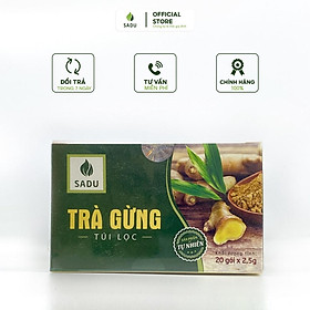 Trà gừng sadu ổn định huyết áp hộp 50g