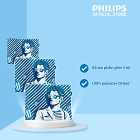 Bộ 3 túi vải đa năng Philips - Xanh dương