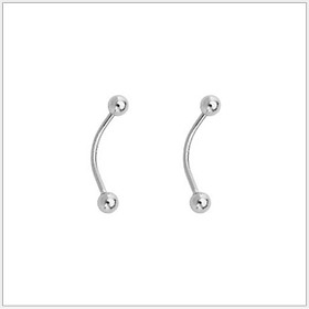 Bông tai bạc nữ Khuyên tai bạc nữ xỏ chốt bi xoáy cá tính