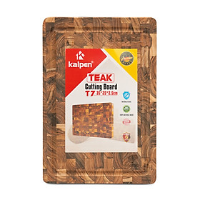 Mua Thớt thái chữ nhật gỗ Teak tự nhiên KALPEN T6 20x30cm/ T7 25x35cm dầy 2.5cm hàng chính hãng
