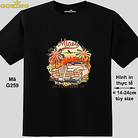 Miami FLORIDA, mã G259. Áo thun in đẹp cho nam nữ, cặp đôi, gia đình. Áo phông Goking hàng hiệu cao cấp