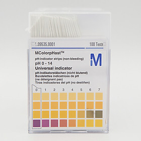 pH-indicator strips pH 0 - 14 Universal indicator - Giấy do pH 0-14 - Merck