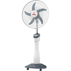 Quạt Sạc Tích Điện Năng Lượng Mặt Trời Saiko RF-818A hàng chính hãng