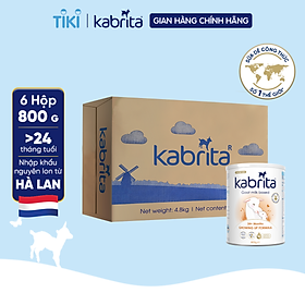 Thùng 6 lon Sữa dê Kabrita số 3 cho trẻ trên 24 tháng - Lon 800g