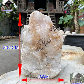 Trụ đá thạch anh hồng phong thủy cho khu vực tài lộc trong phòng tắm 4.58 Kg