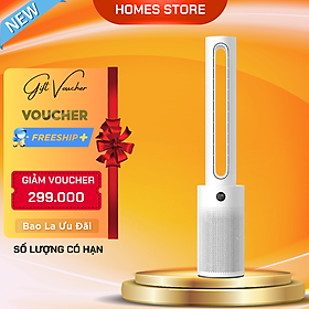 Mua Quạt Không Cánh Lọc Không Khí Xiaomi Mijia 2 In 1 Xoay 150 Độ Khử Khuẩn UV Kết Nối App - Hàng Nhập Khẩu