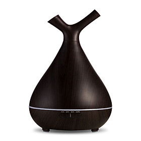 400ML Mini Wood Grain Humidifier Aroma Essential Oil Diffuser Ultrasonic Air Purifier for Office Home
