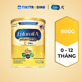 [Cho cả trẻ sinh mổ] Sữa bột Enfamil A+ NeuroPro 1 C-Sec 800g cho trẻ từ 0-12 tháng