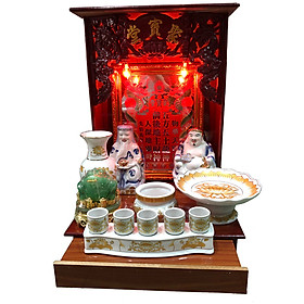 Mua Combo Tủ thần tài sứ 4 tấc (Tụ Bảo Đường) PT0190