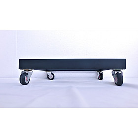 Đế Lót Chậu Trồng Cây - Khay Lót Chậu Trồng Cây, Chậu Hoa - Có Bánh Xe Di Chuyển Tiện Lợi - (KT:40x40cm) - Màu Đen