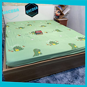 Ga trải giường Drap giường đẹp DACOSA miễn phí bo chun cho đệm dưới 10cm