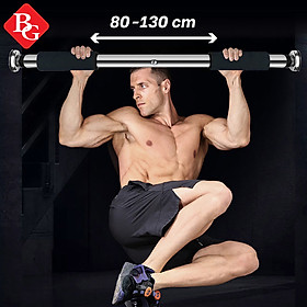 BG Xà Đơn Treo Tường Gắn Cửa Đa Năng Độ Dài Tùy Chỉnh Giúp Bạn Tập Gym, Tập Cơ Bụng, Cơ Vai, Cơ Xô 60-150Cm - Chính Hãng - 80-130cm