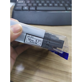 Mua Giấy in nhãn LB-241 khổ 18mm  máy in Brother P-Touch e110  e300 Chữ đen nền trắng