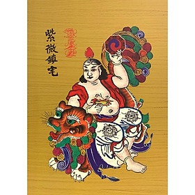 Mua Tranh Tử Vi Trấn Trạch trấn trạch gia đình bình an chuẩn phong thủy kích thước dài 60 cm  rộng 35 cm dùng treo tường  treo giữa nhà