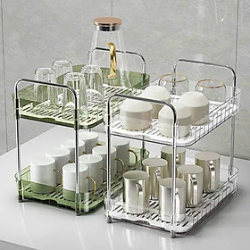 Khay Úp Cốc Chén 2 Tầng Inox 304 Không Gỉ - Đa Năng, Tiết Kiệm Không Gian - HÀNG CHÍNH HÃNG MINIIN