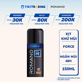 Xịt Ngăn Mùi Toàn Thân Romano Gentleman 150ml