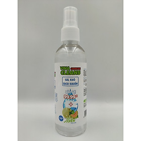 Gel khô rửa tay sạch khuẩn Vina Cleans 100ml Phun sương Hương Dưa Lưới