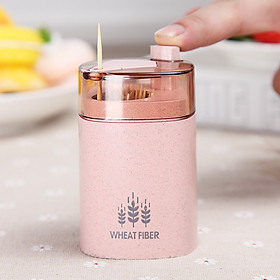 Mua Hộp Đựng Tăm Tự Động Lúa Mạch tặng 1 bút bi hình viên thuốc (giao màu ngẫu nhiên)