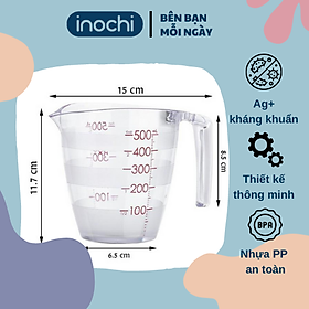 Mua Cốc đong ml Inochi Yoko nhựa định lượng 200ml & 500ml dung dịch chia vạch dụng cụ đo lường nhà bếp thông minh