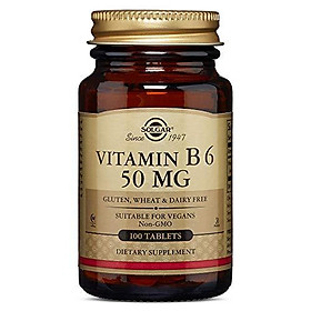 Solgar - Vitamin B6 50 mg, 100 Tablets