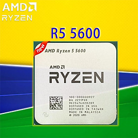 Mới AMD Ryzen 5 5600 R5 5600 CPU Bộ Xử Lý Game 3.5 GHz 6 Nhân 12 Chủ Đề 65W DDR4 Socket AM4 Bo Mạch Chủ Máy Tính Để Bàn CPU Processor